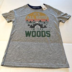 Cold Crush It’s All Good in the Woods Womens Size XS Grey Short Sleeve Shirt NEW